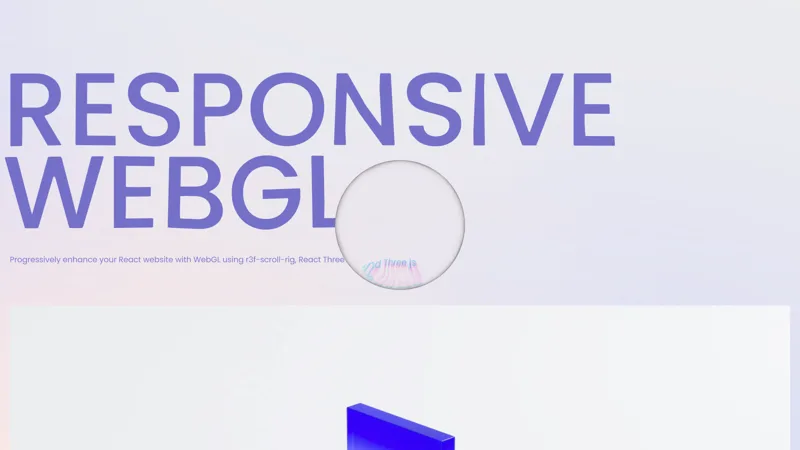 Responsive WebGL